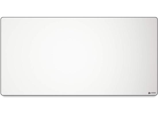 Glorious 3XL Extended Gaming White Smooth Cloth & Anti-Slip Rubber Base Mouse pad, Stitched Edges |61x122cm - White